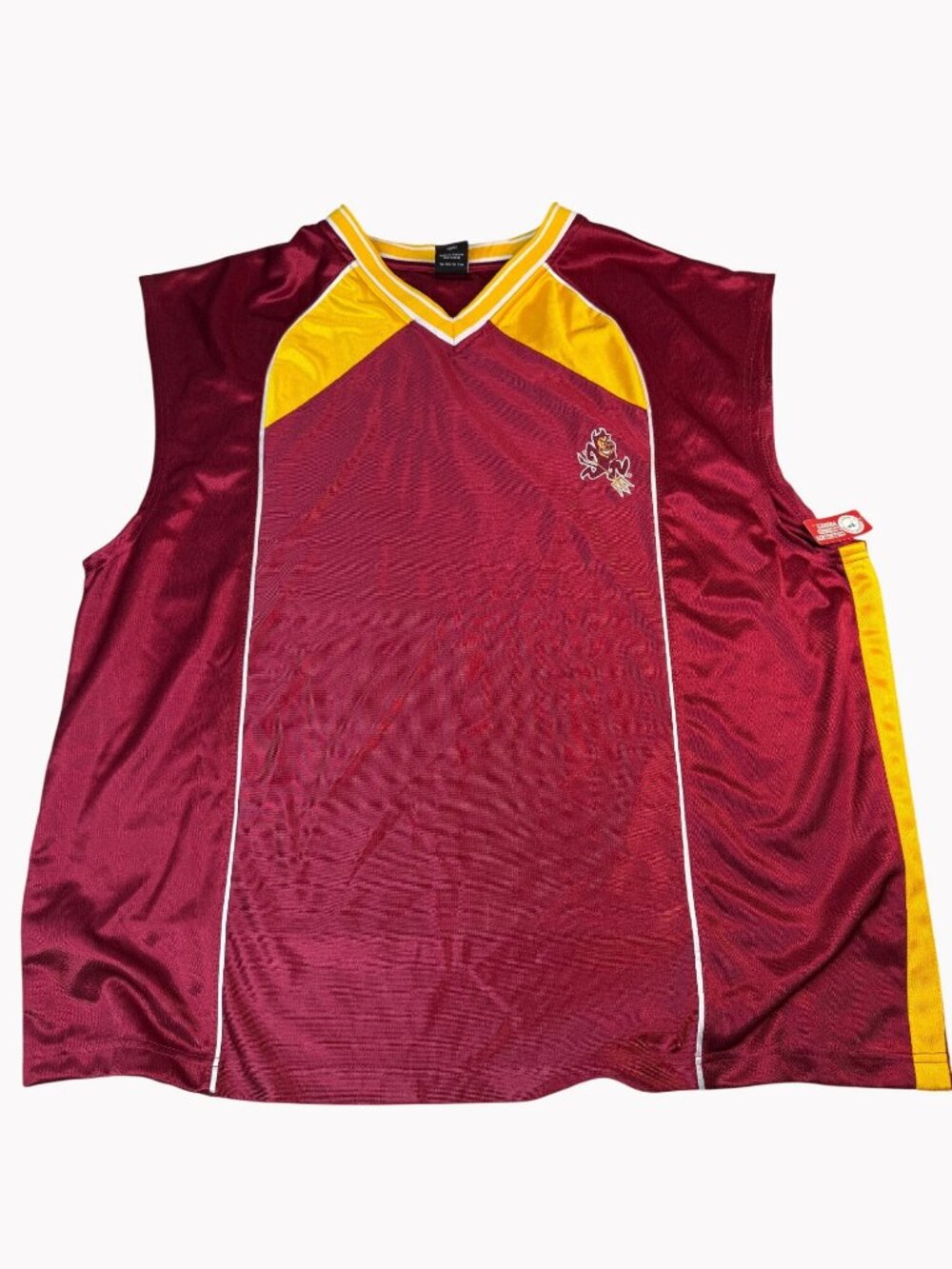 Vintage 90s Starter Arizona State Sun Devils 2XL Tank Jersey Maroon Gold New